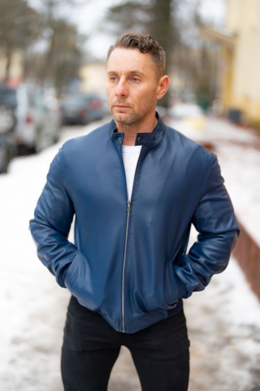 Куртка мужская модель 332 синяя