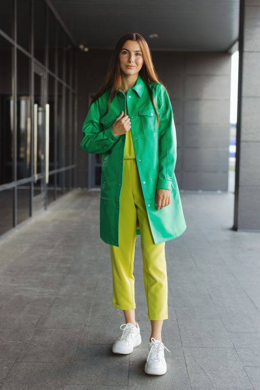 Куртка женская модель 577.1 ярко-зеленая