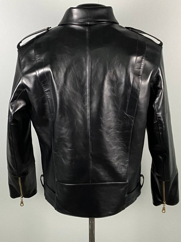 Куртка мужская модель 752+3 ч./толст.кожа