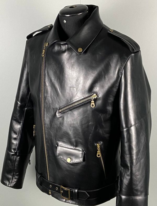 Куртка мужская модель 752+3 ч./толст.кожа